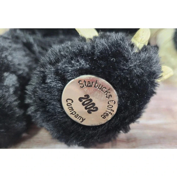 Starbucks 22nd Edition Halloween Bearista Bear Black Cat 10" 2002 FLAW - Picture 4 of 7